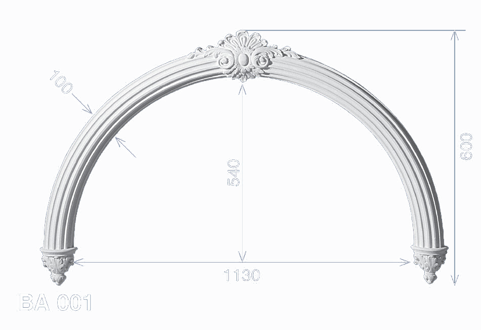 decorative plaster archways